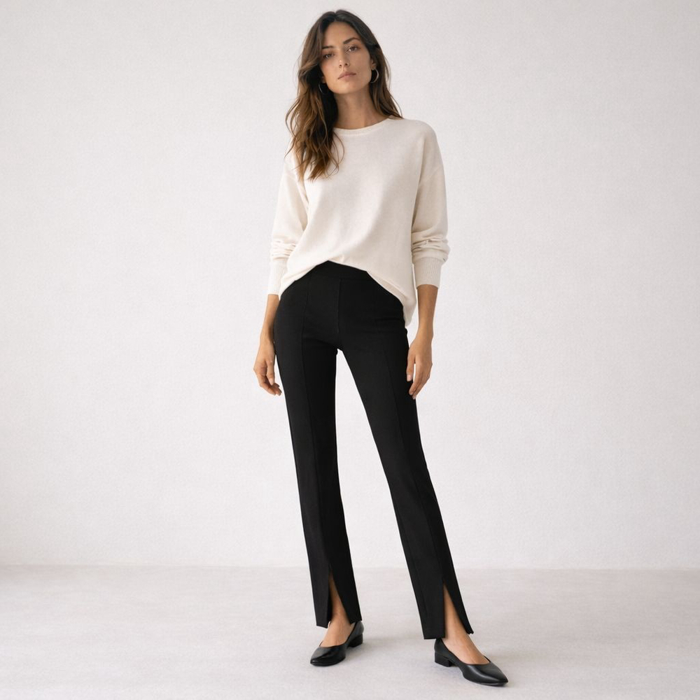 COS Black Split Hem Leggings Sz S
